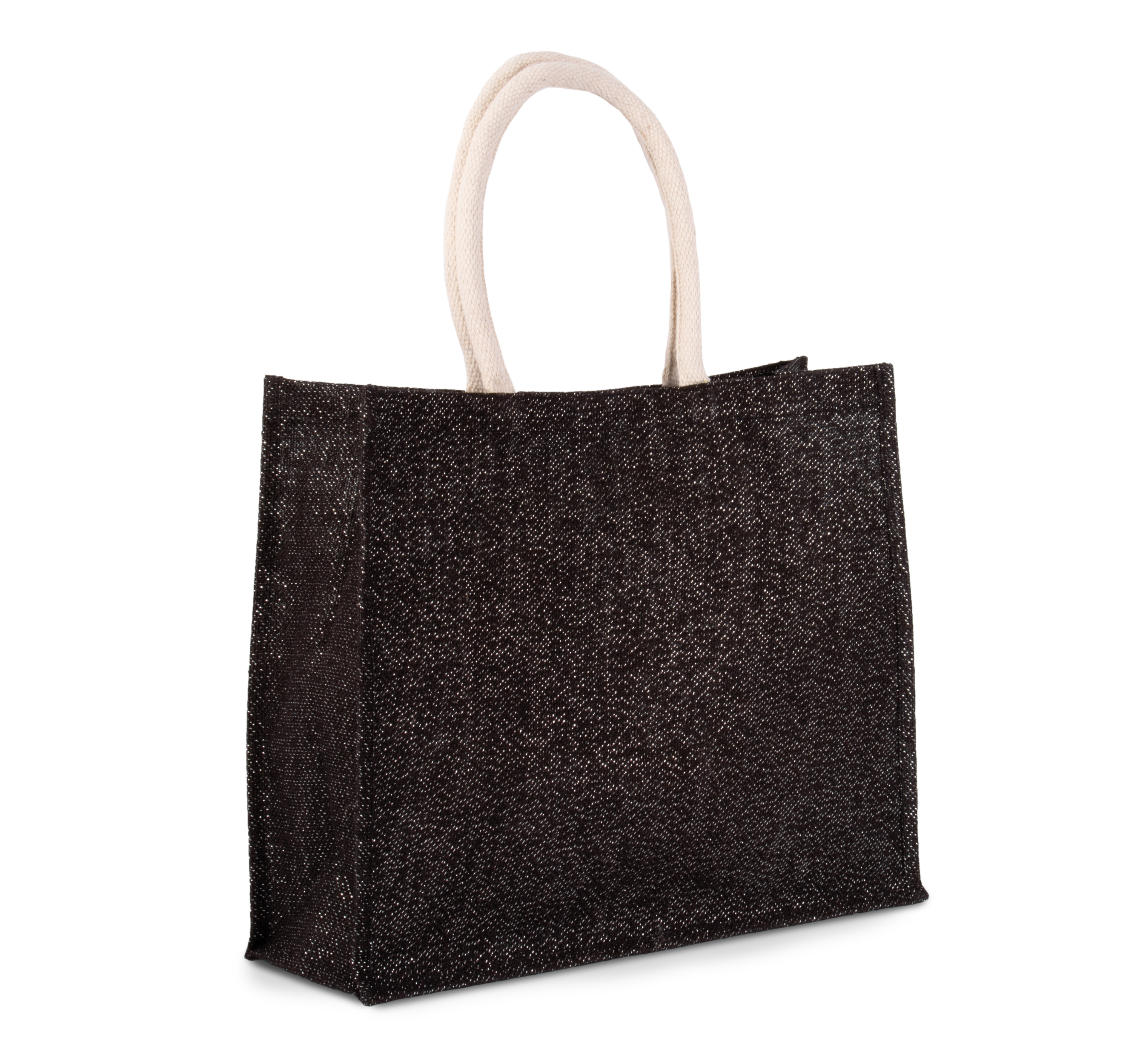 PS_KI0219-FS_BLACK-SILVER - Jutedraagtassen