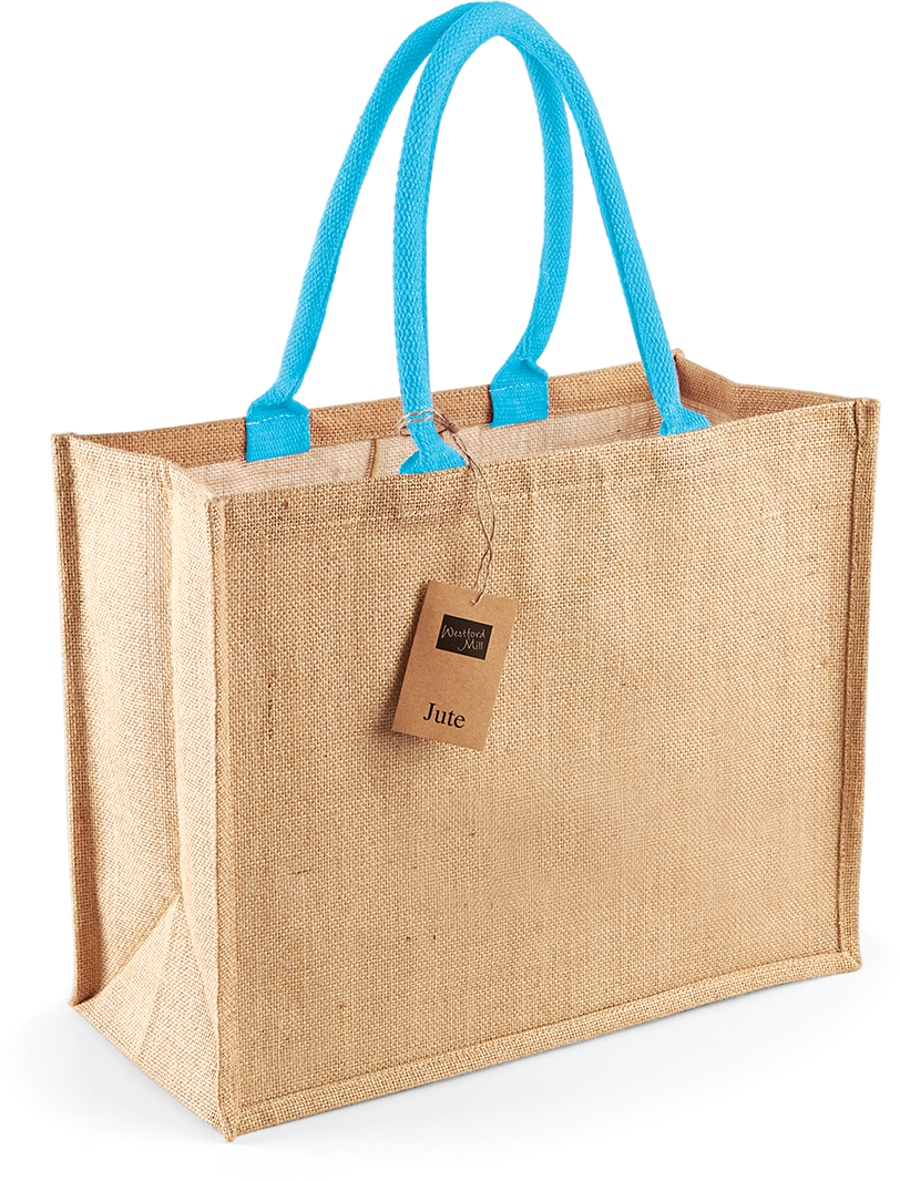 PS_W407_NATURAL-SURFBLUE - Jutedraagtassen