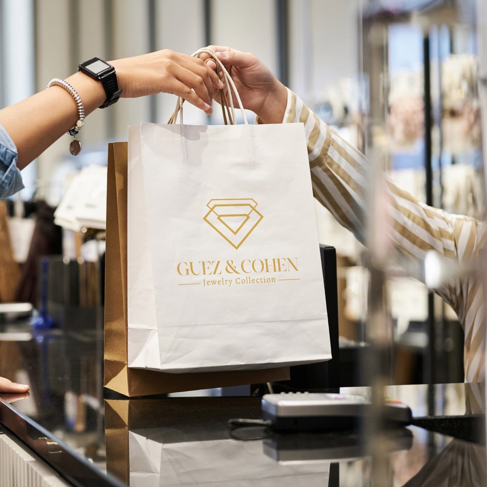 Shop Assistant Handing Purchases to Buyer - Hidalgo