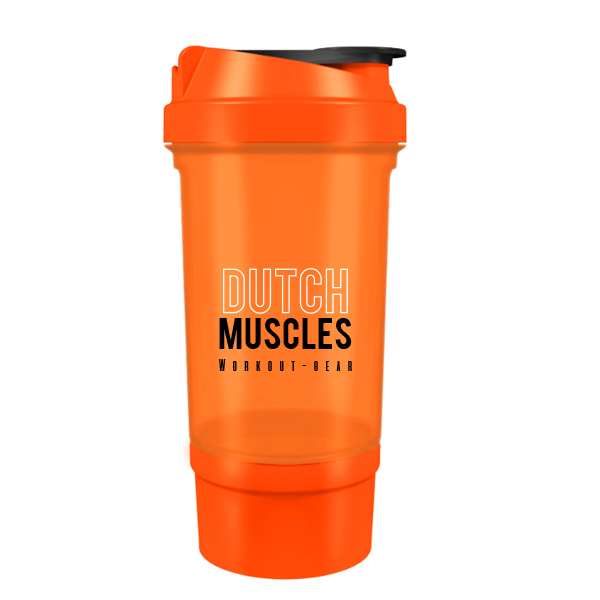 Shaker-Plus-Oranje-Orange-2 - Bidons & Shakers