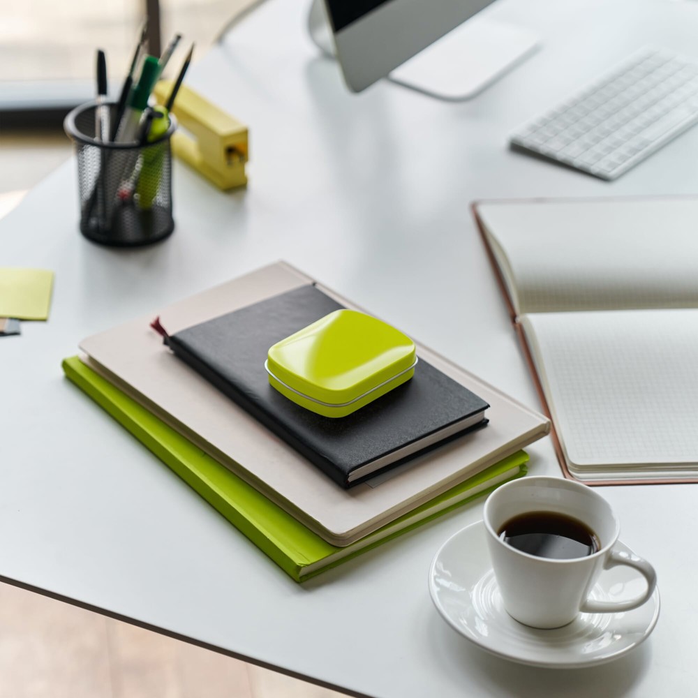 modern workspace with notebooks and stationery - Hidalgo