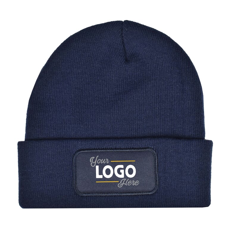 Strickmütze mit Logo besticken – rPET, One Size