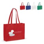Draagtas gerecycled katoen met bodem 140g/m² 49x14x37cm