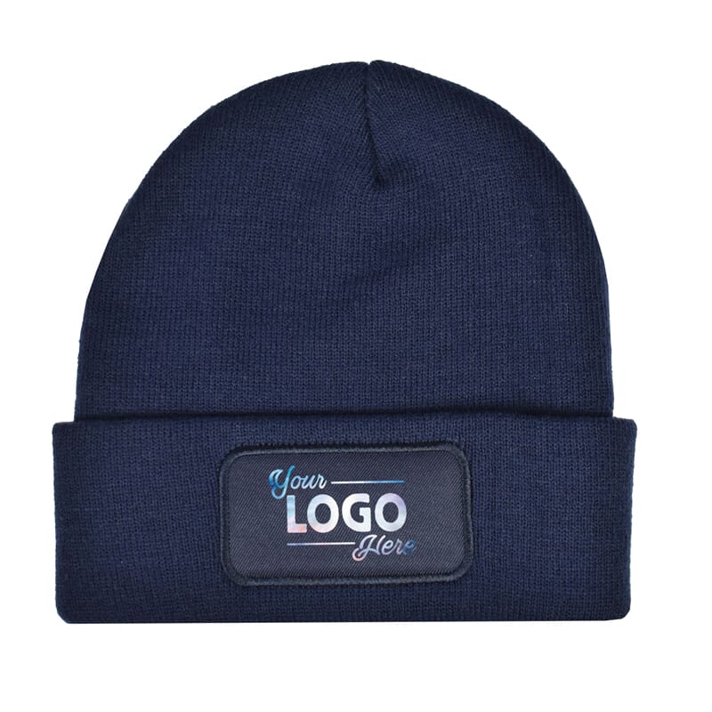 Strickmütze mit Logo besticken – rPET, One Size
