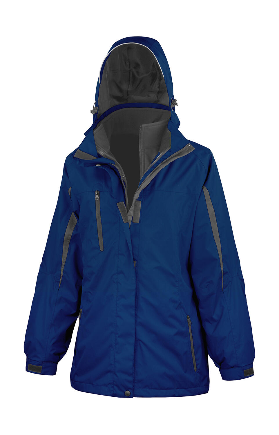 Dames 3-in-1 jas met logo wind- en waterdicht
