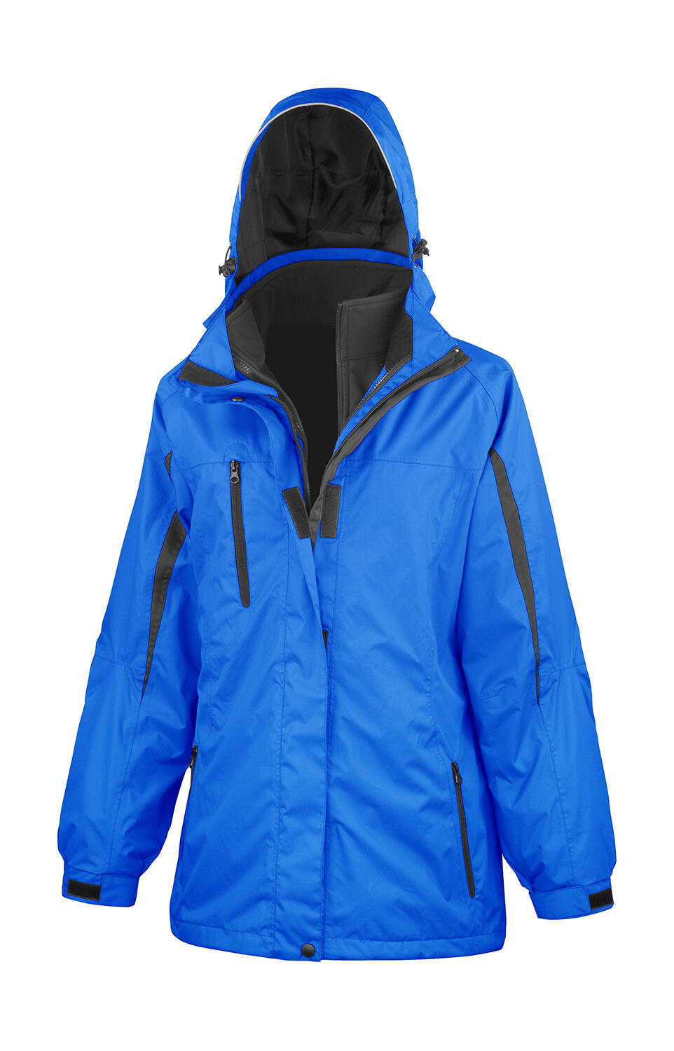 Dames 3-in-1 jas met logo wind- en waterdicht