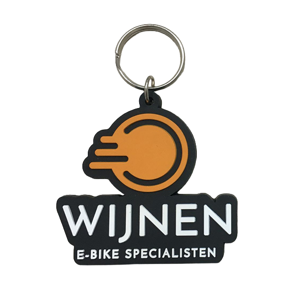 Rubberen sleutelhanger in custom vorm