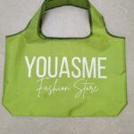 Opvouwbare boodschappentas met logo, groen