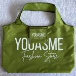 Opvouwbare boodschappentas met logo, groen